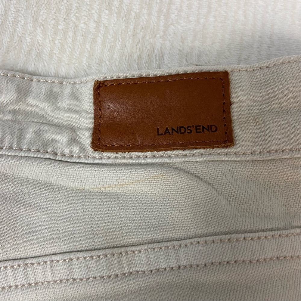 Lands’ End Light Khaki Jeans size 14 - Picture 6 of 7